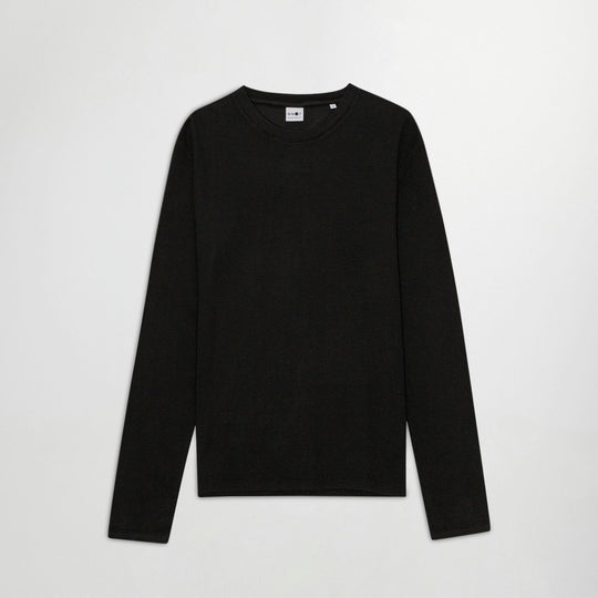 Clive - Honeycomb Structured Tee Black