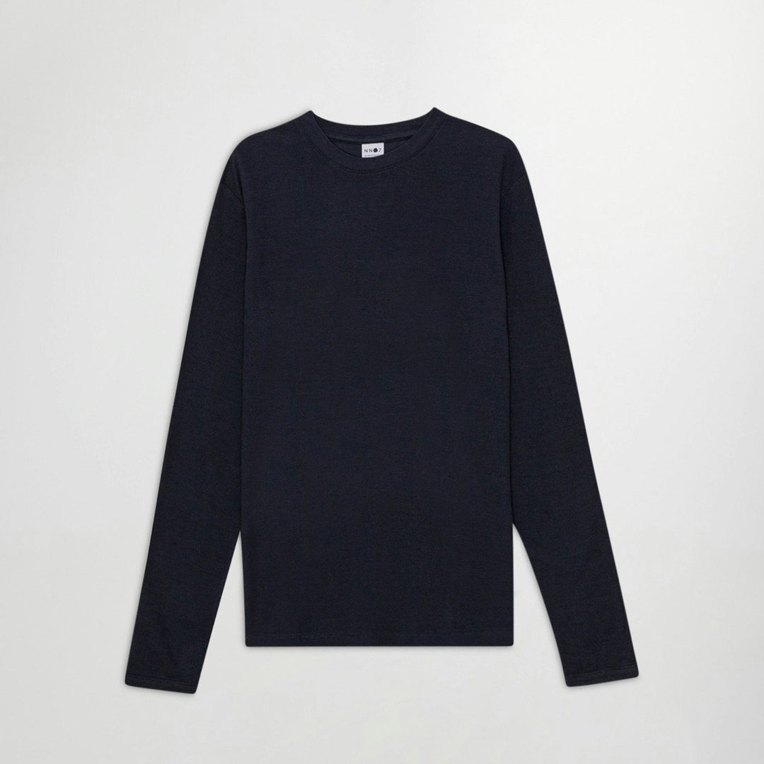 Clive - Honeycomb Structured Tee Navy Blue