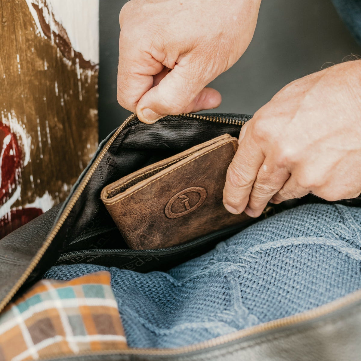 The Big Softie Leather Duffle Ñ view 7