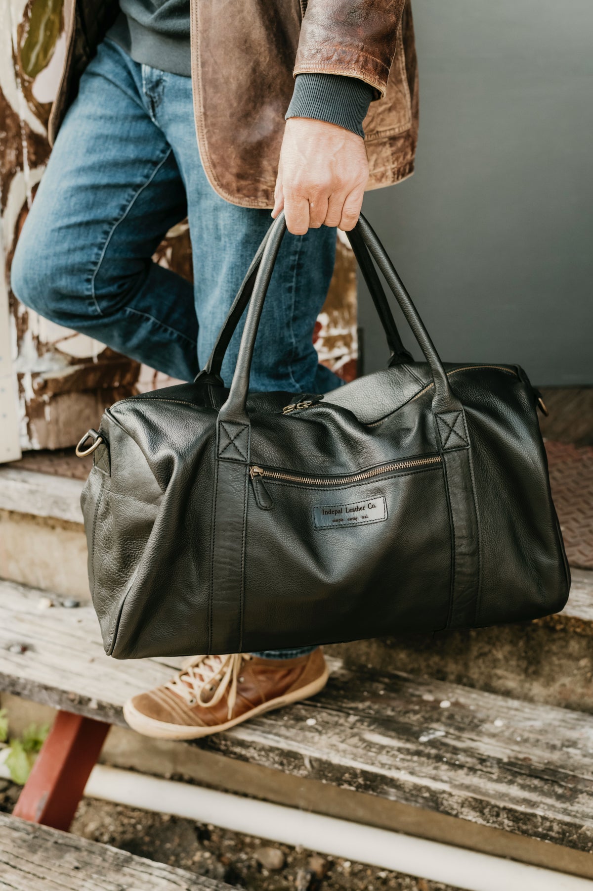 Bags - Duffle the-big-softie-duffle indepal-leather.myshopify.com