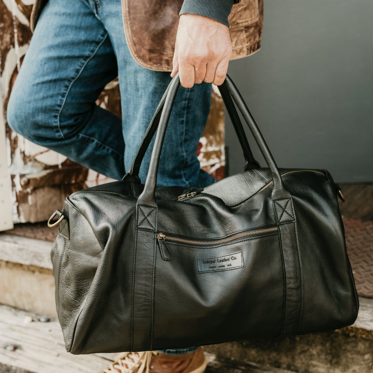The Big Softie Leather Duffle