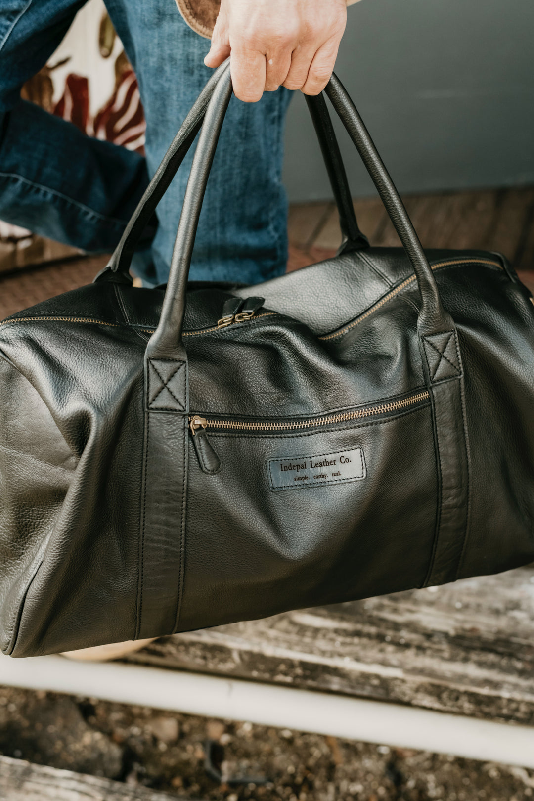 Bags - Duffle the-big-softie-duffle indepal-leather.myshopify.com