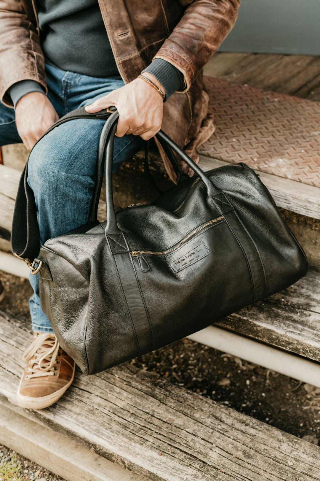 The Big Softie Leather Duffle