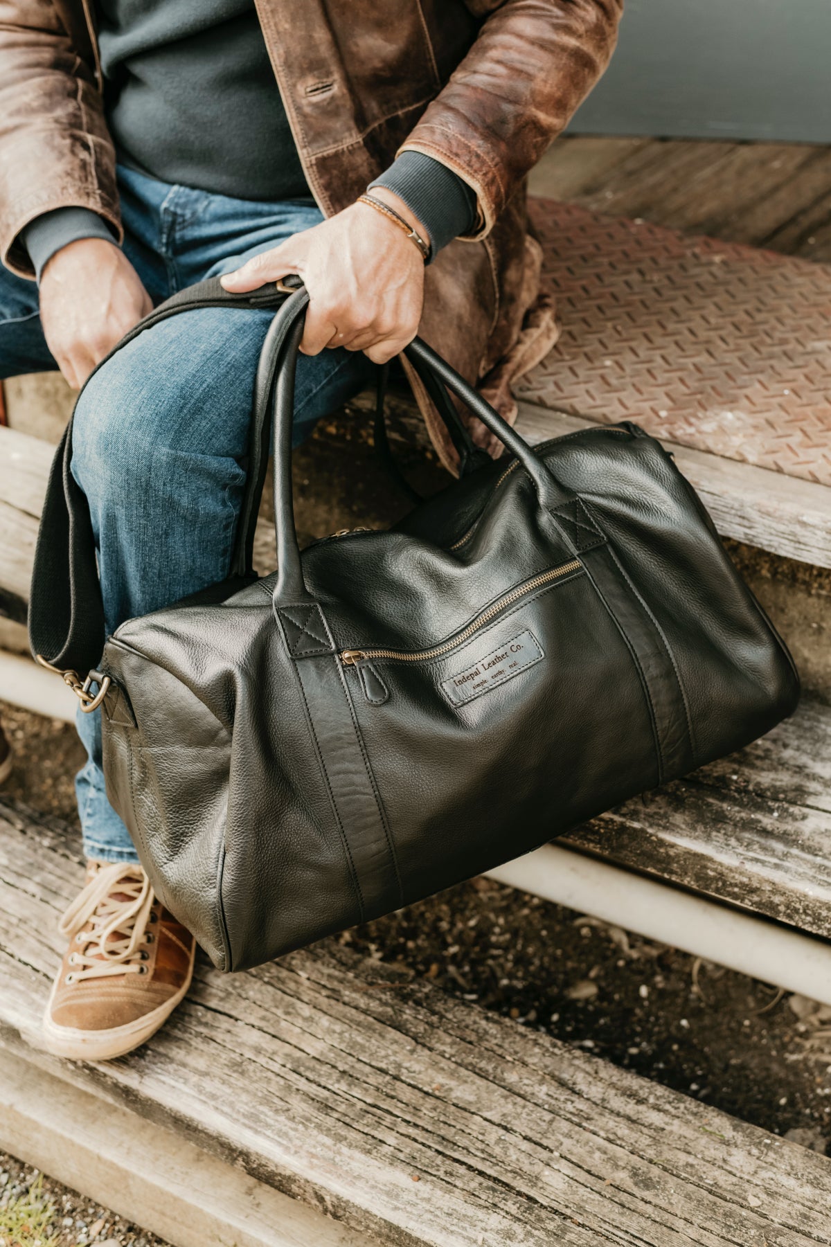 The Big Softie Leather Duffle