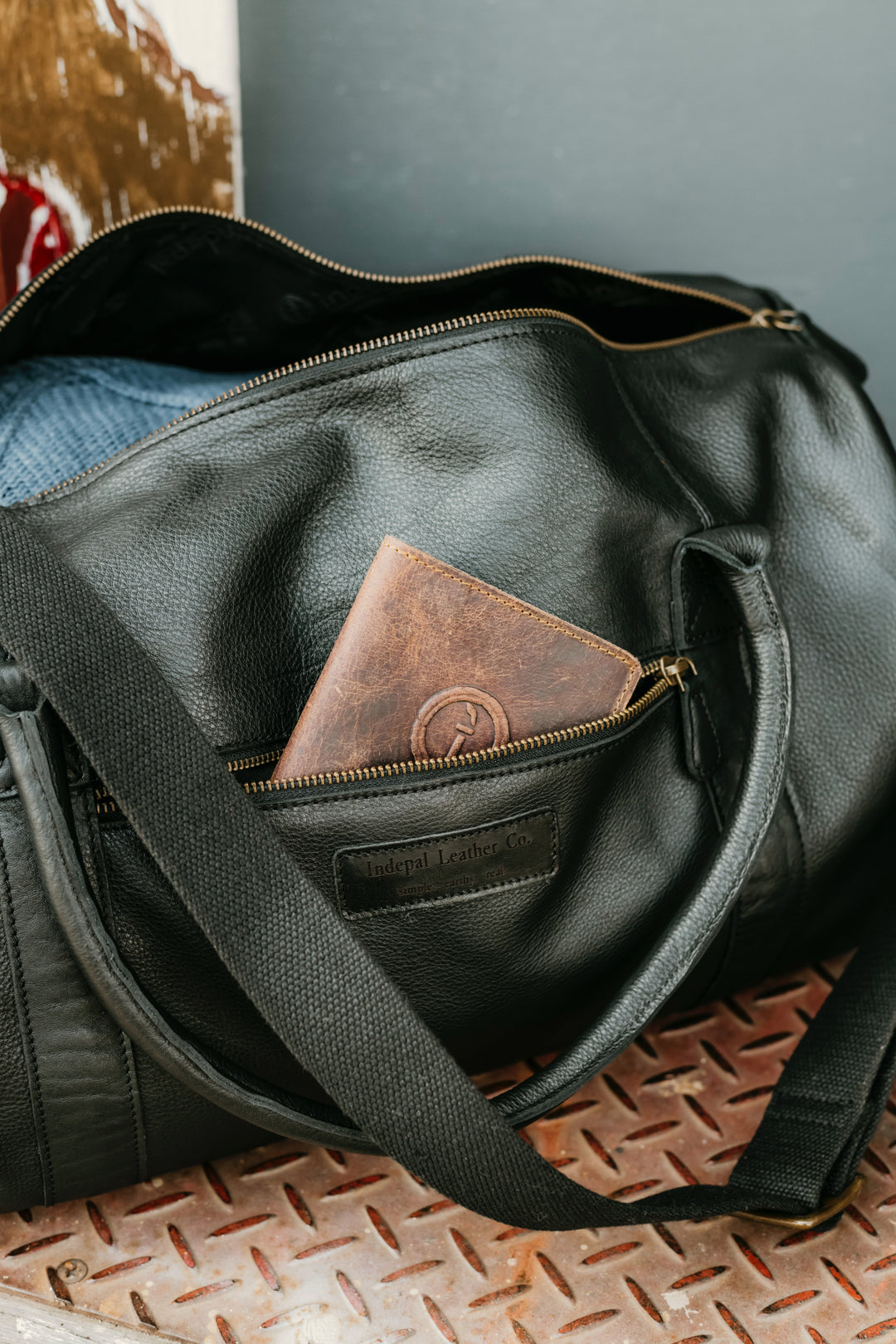 The Big Softie Leather Duffle