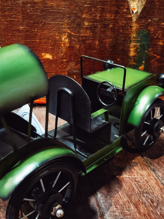 vintage classic green Metal Car