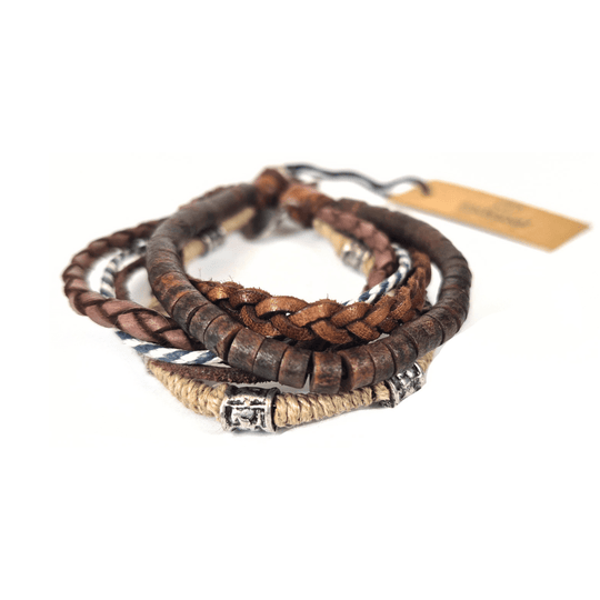 Mens Leather Bracelet-Docker