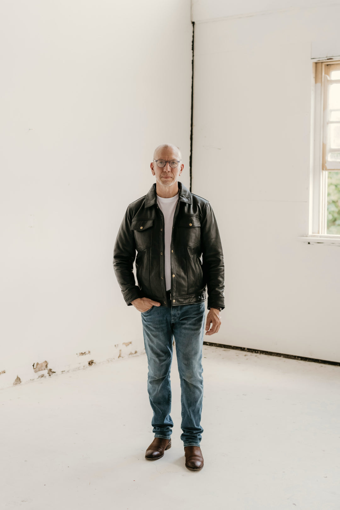 Hailwood Leather Jacket - Black - Add any belt for FREE