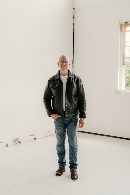 Hailwood Leather Jacket - Black - Add any belt for FREE
