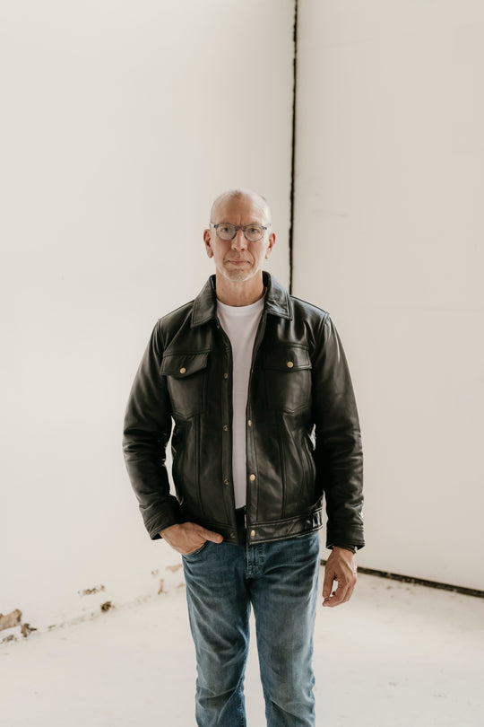 Hailwood Leather Jacket - Black - Add any belt for FREE