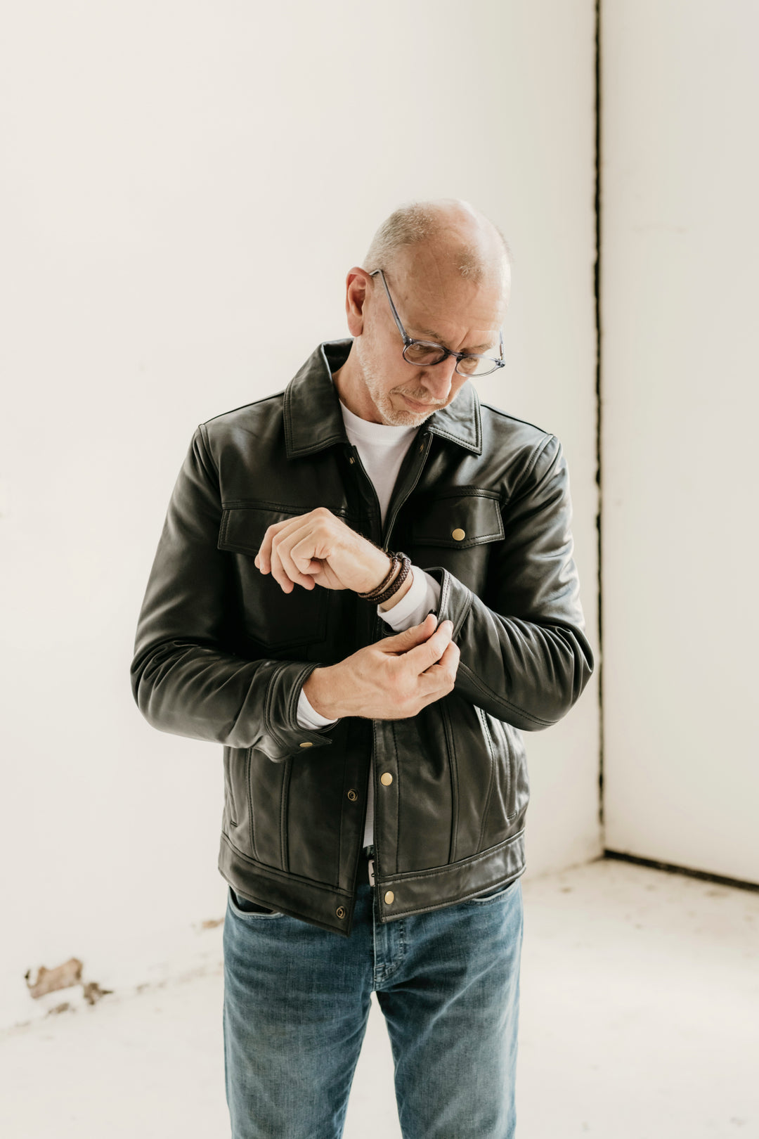 Hailwood Leather Jacket - Black - Add any belt for FREE
