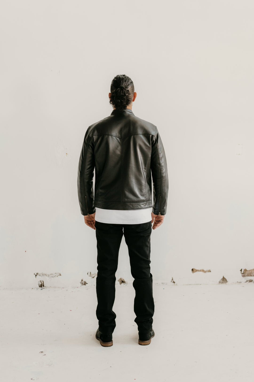 Ollie Leather Jacket - Black - Add any belt for FREE