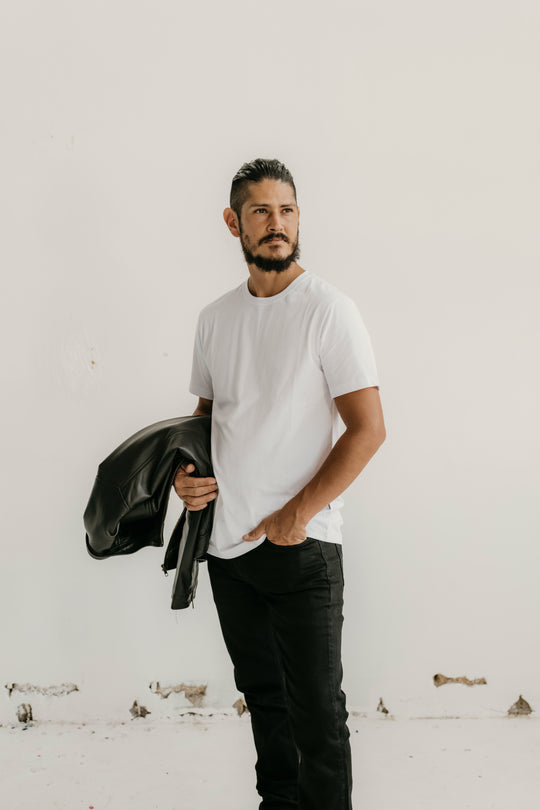 Ollie Leather Jacket - Black - Add any belt for FREE
