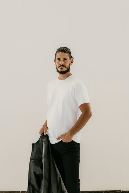 Ollie Leather Jacket - Black - Add any belt for FREE