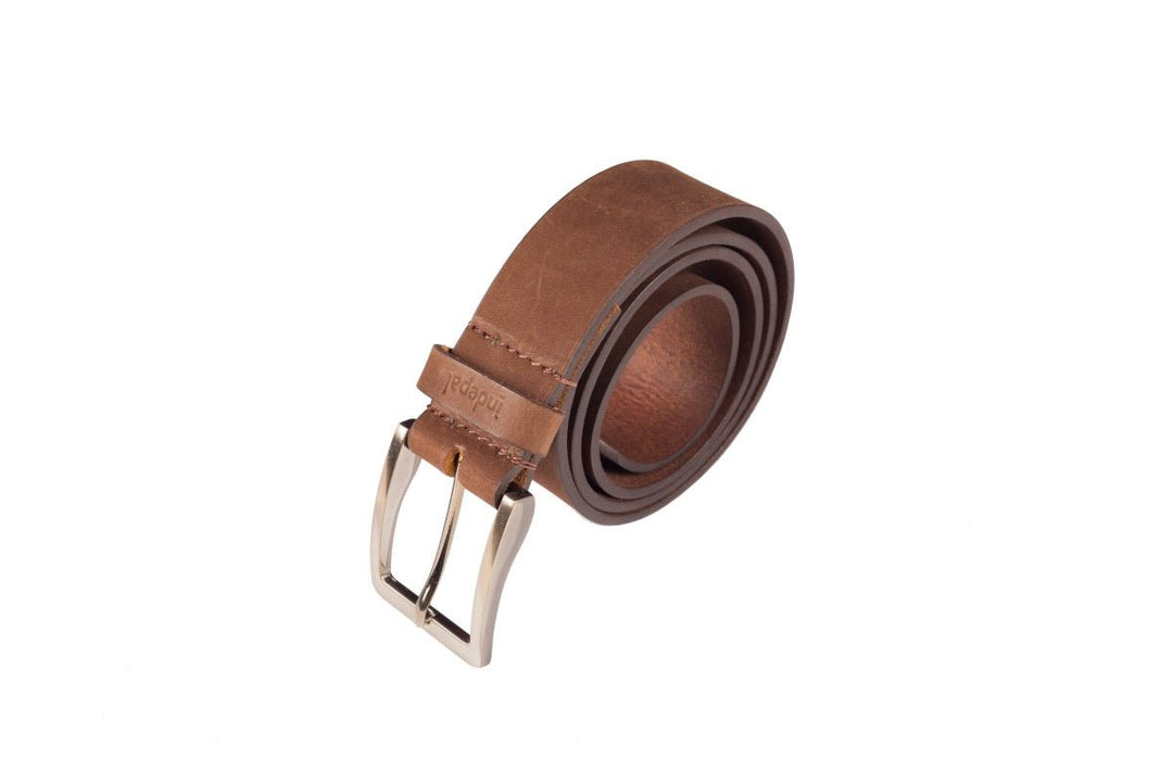 Leather Belt - Tenison Brown