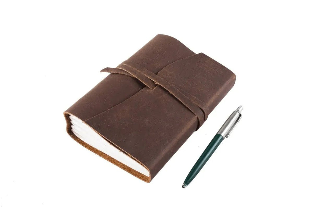 Indepal Leather Journals Brown JOURNAL - Manaf  A6 Journals - A6 journal-manaf-a6 indepal-leather.myshopify.com