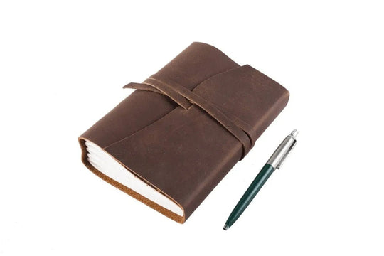 Indepal Leather Journals Brown JOURNAL - Manaf  A6 Journals - A6 journal-manaf-a6 indepal-leather.myshopify.com