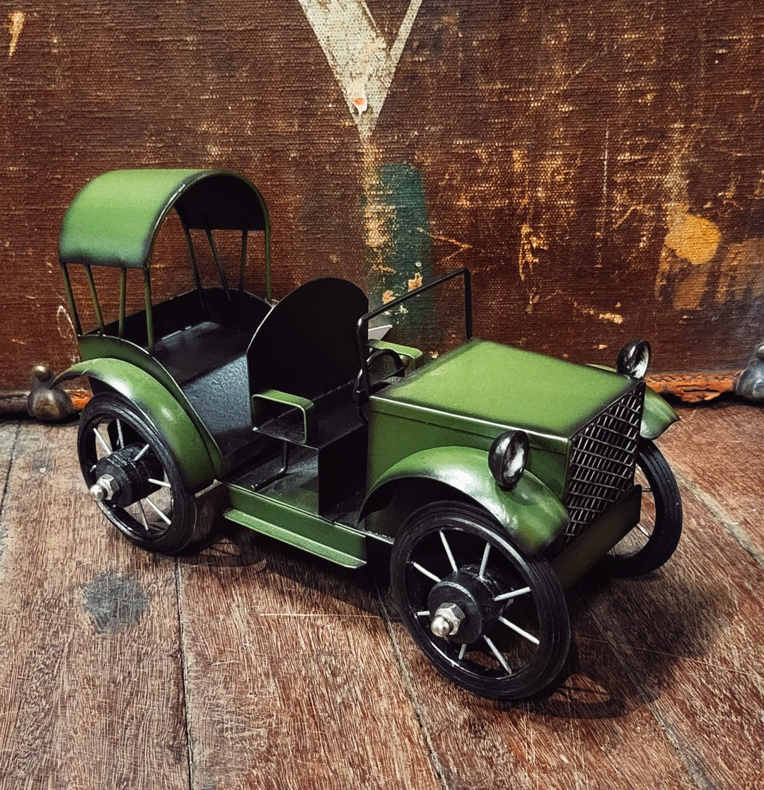vintage classic green Metal Car