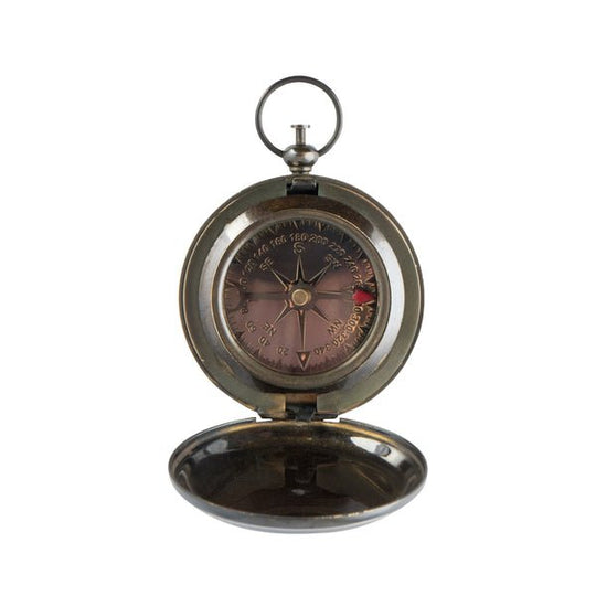 vintage brass compass