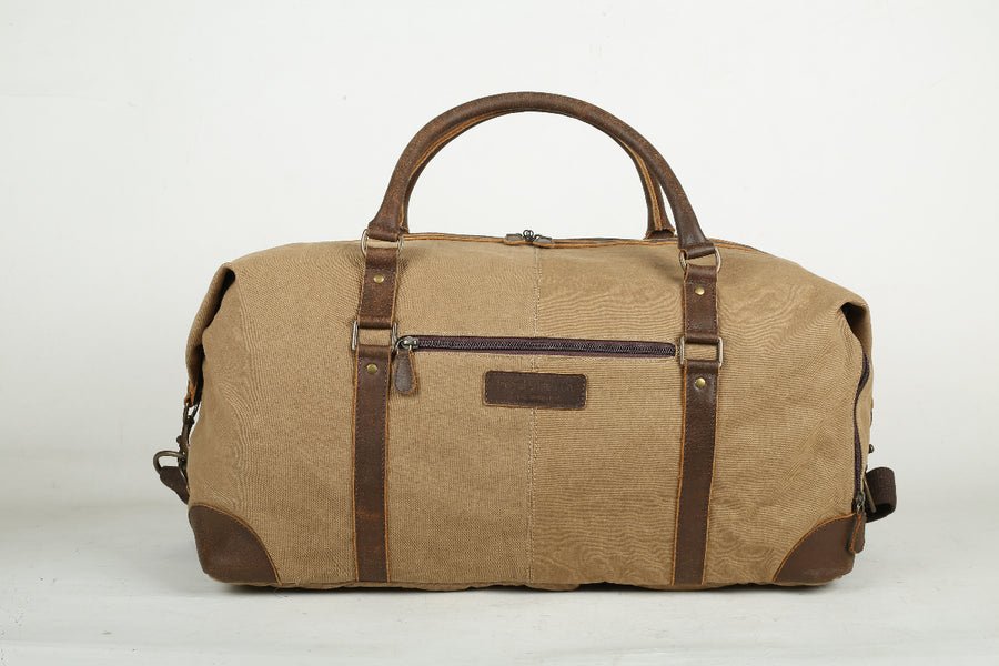 Buy Trooper Canvas Duffle leather travel case