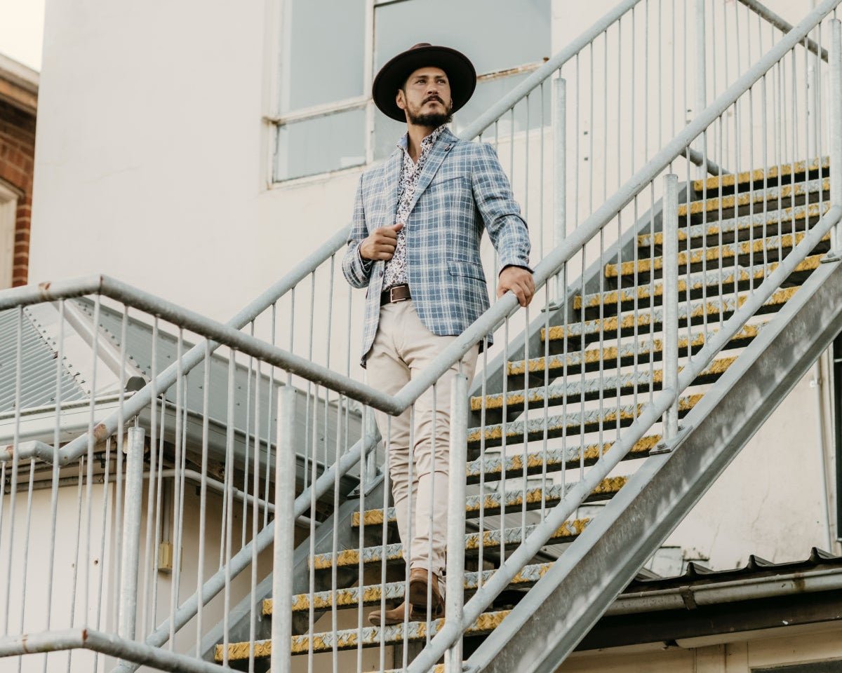 Men's smart casual outfit with a jacket over a long sleeve shirt – Bolt + Buckle