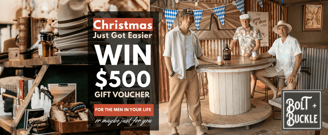 WIN A $500 GIFT VOUCHER WITH BOLT+BUCKLE