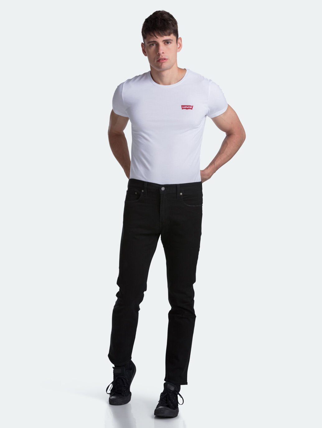 Levis 502 Taper Jeans - Black - Full view