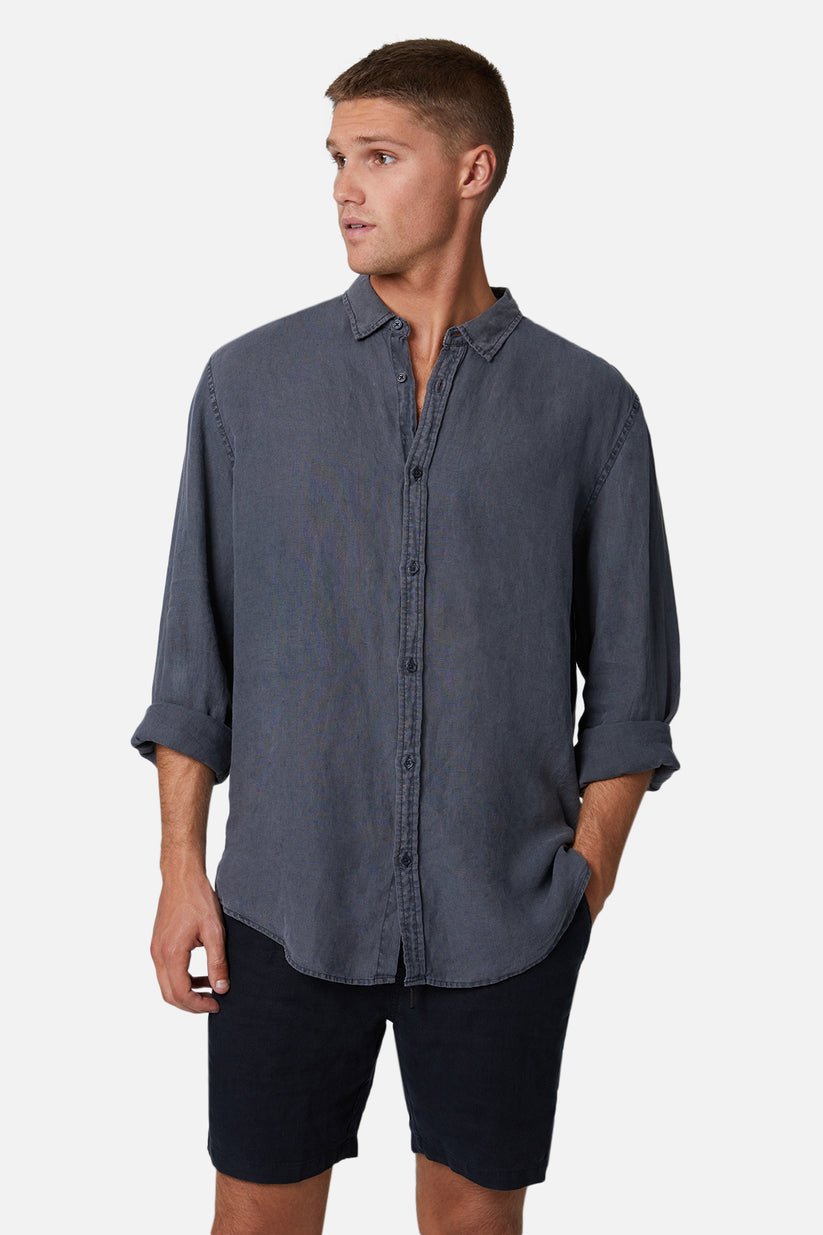 Industrie Tennyson Linen Long Sleeve Shirt 