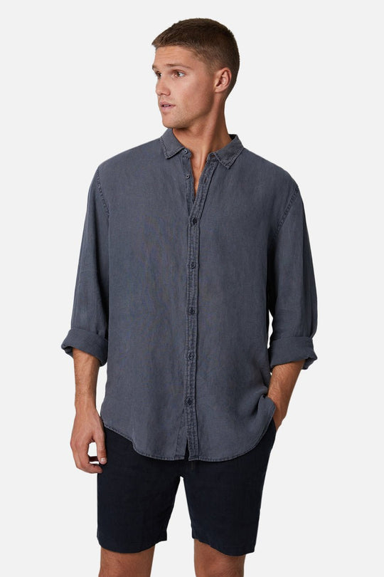 Industrie Tennyson Linen Long Sleeve Shirt 