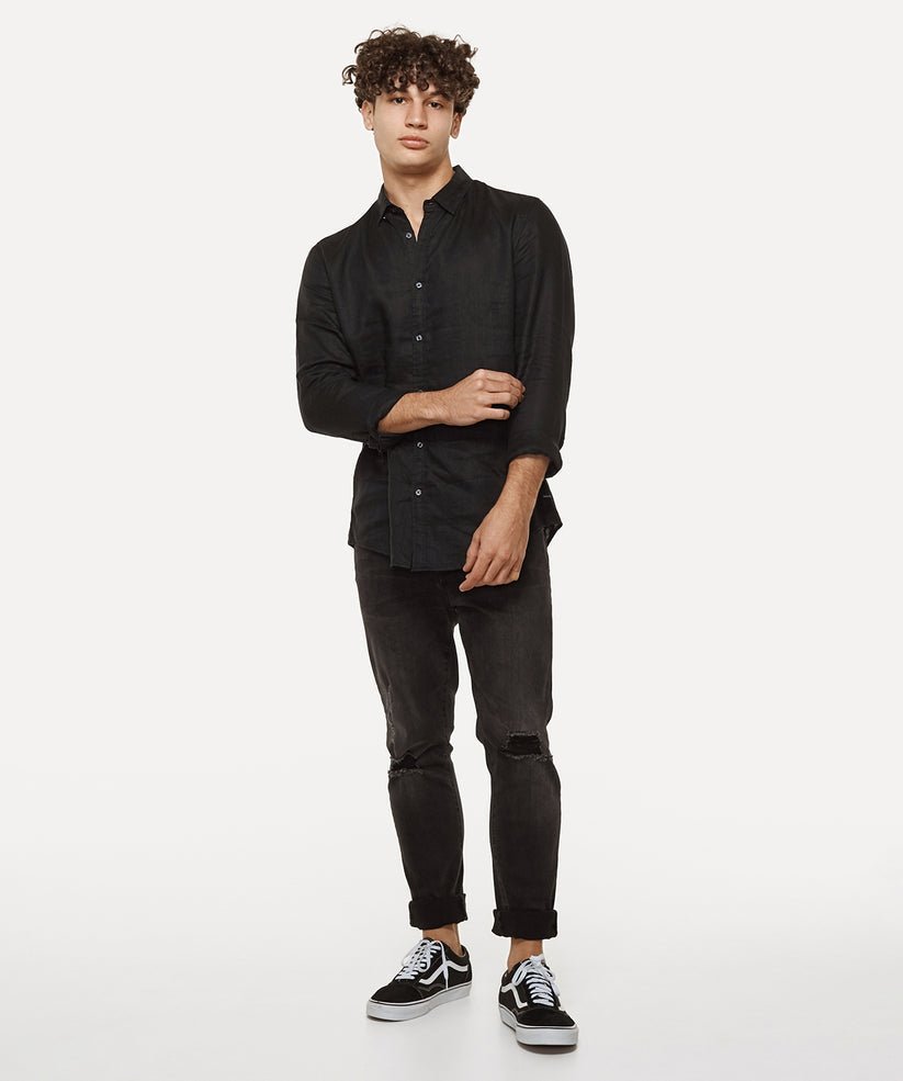 Industrie Tennyson Linen Long Sleeve Shirt 