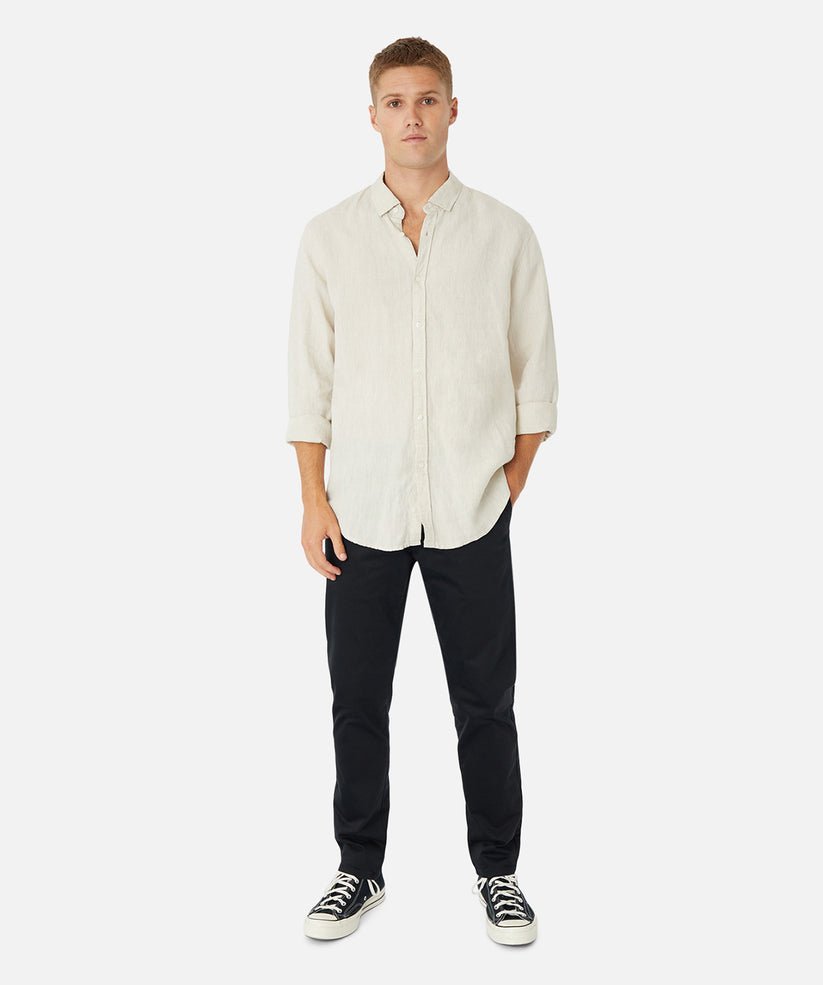 Industrie Tennyson Linen Long Sleeve Shirt 