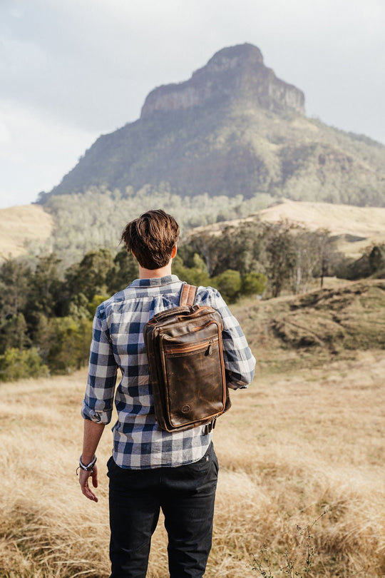 Mens Leather Combination Bag - Arno…