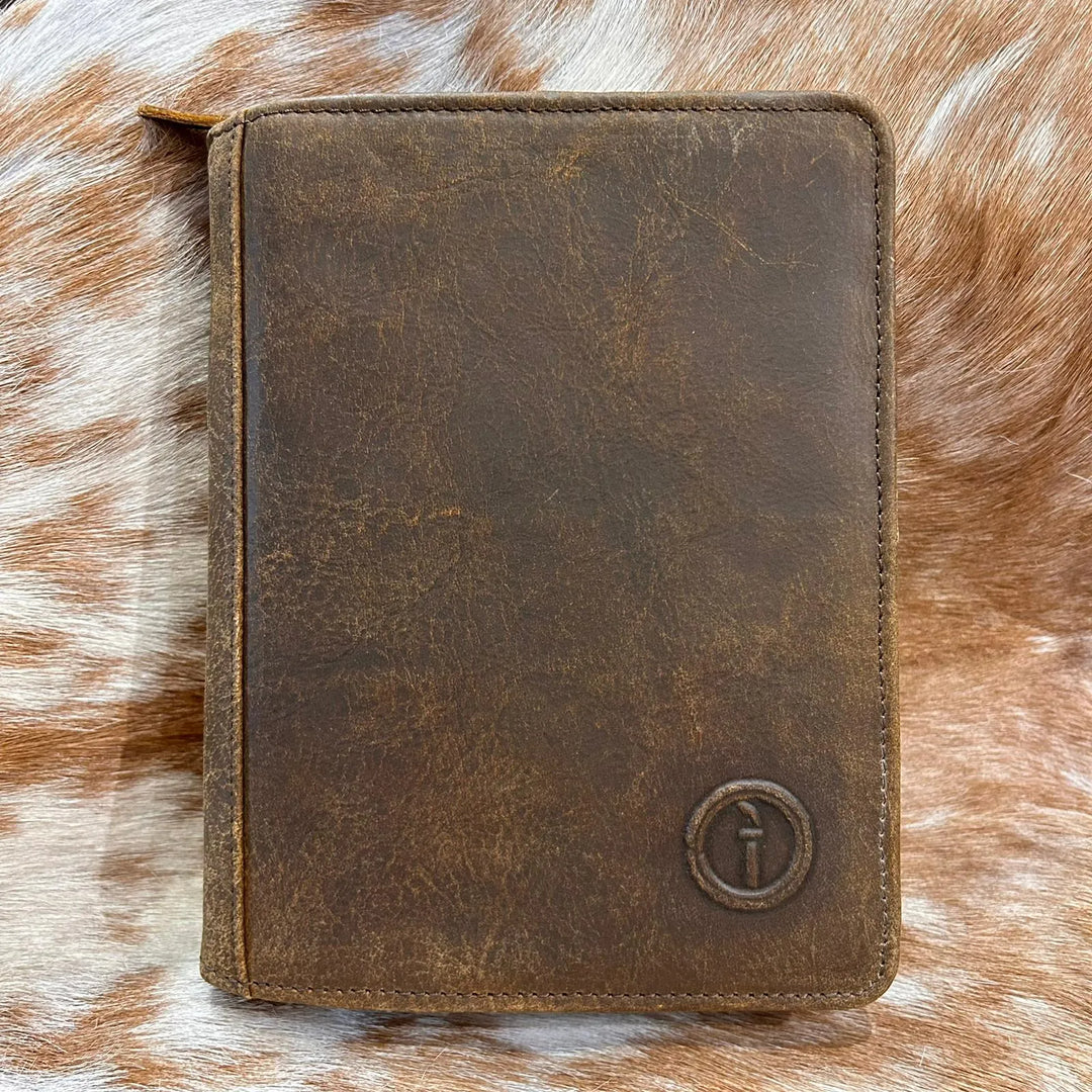 Leather Business Folder - Branson - A5