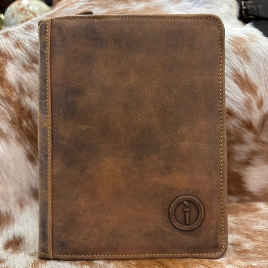 Leather Business Folder - Branson - A5