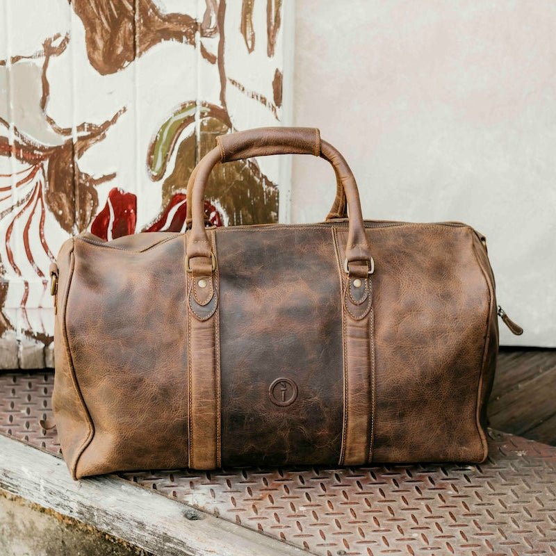 Beckwith - Men's Leather Duffle Bag…