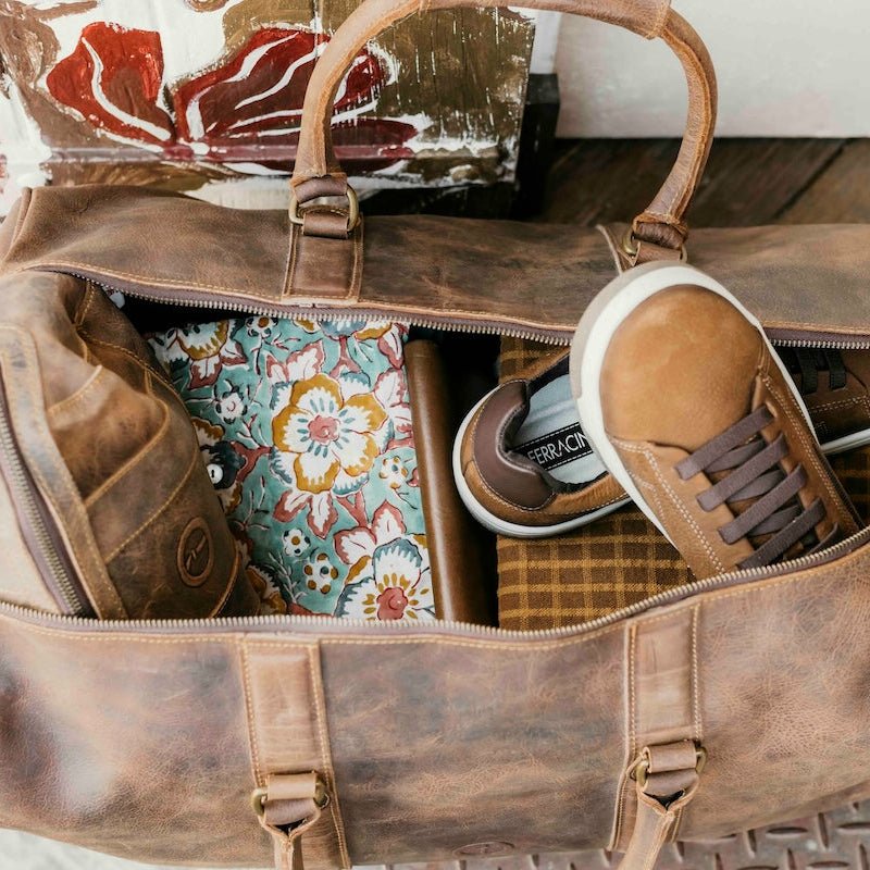 Beckwith - Men's Leather Duffle Bag…