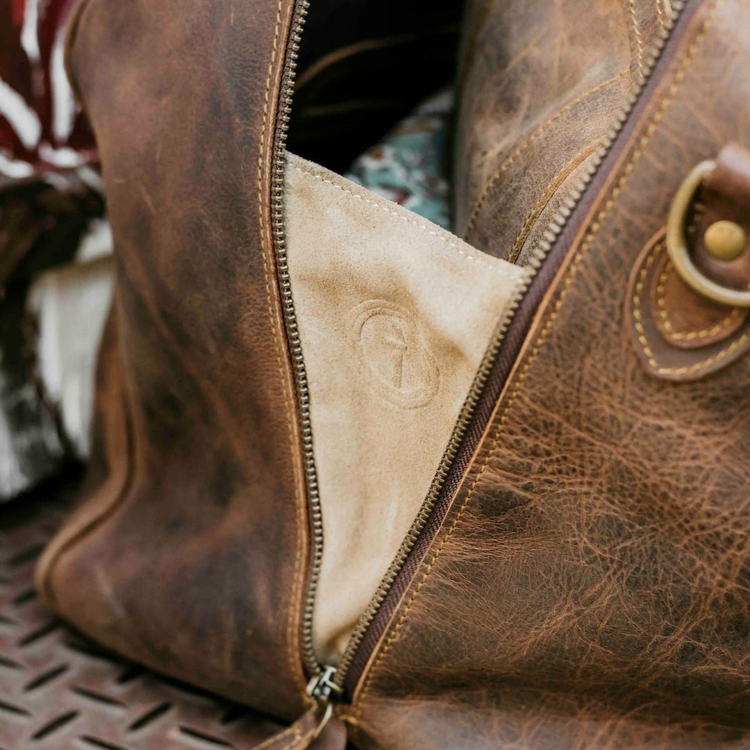 Beckwith - Men's Leather Duffle Bag…