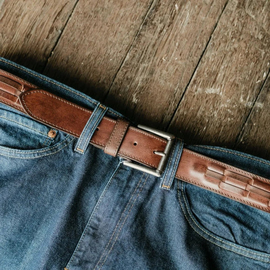 Leather Belt - Cobblestone