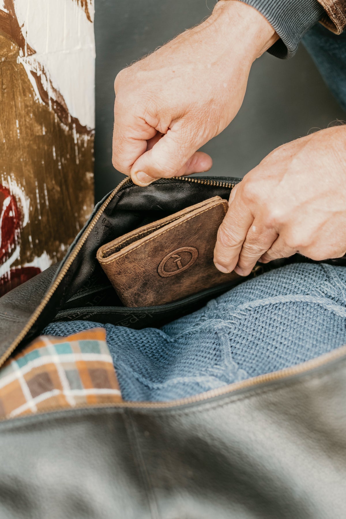 The Big Softie Leather Duffle