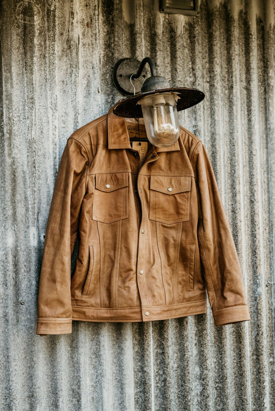 Mens Leather Jacket | Hailwood | Tan