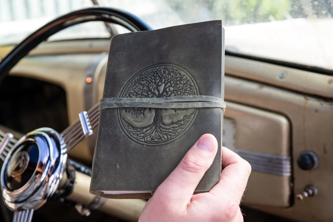 Indepal's handmade rustic leather journals-tree of life Journals - Other tree-of-life-5x7 indepal-leather.myshopify.com