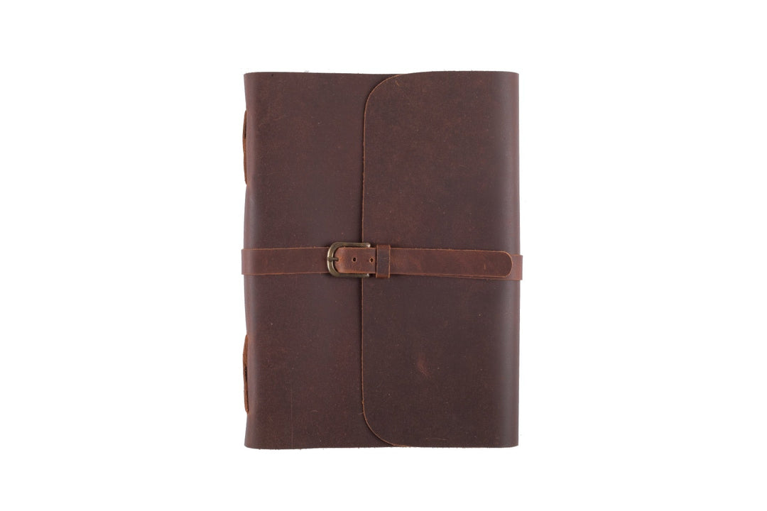 Leather Journal-Buckle-A4