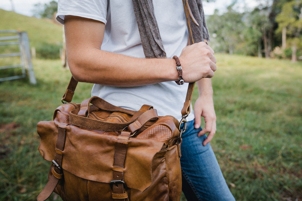 Leather Mens Satchel Bag - Chadwick Satchel