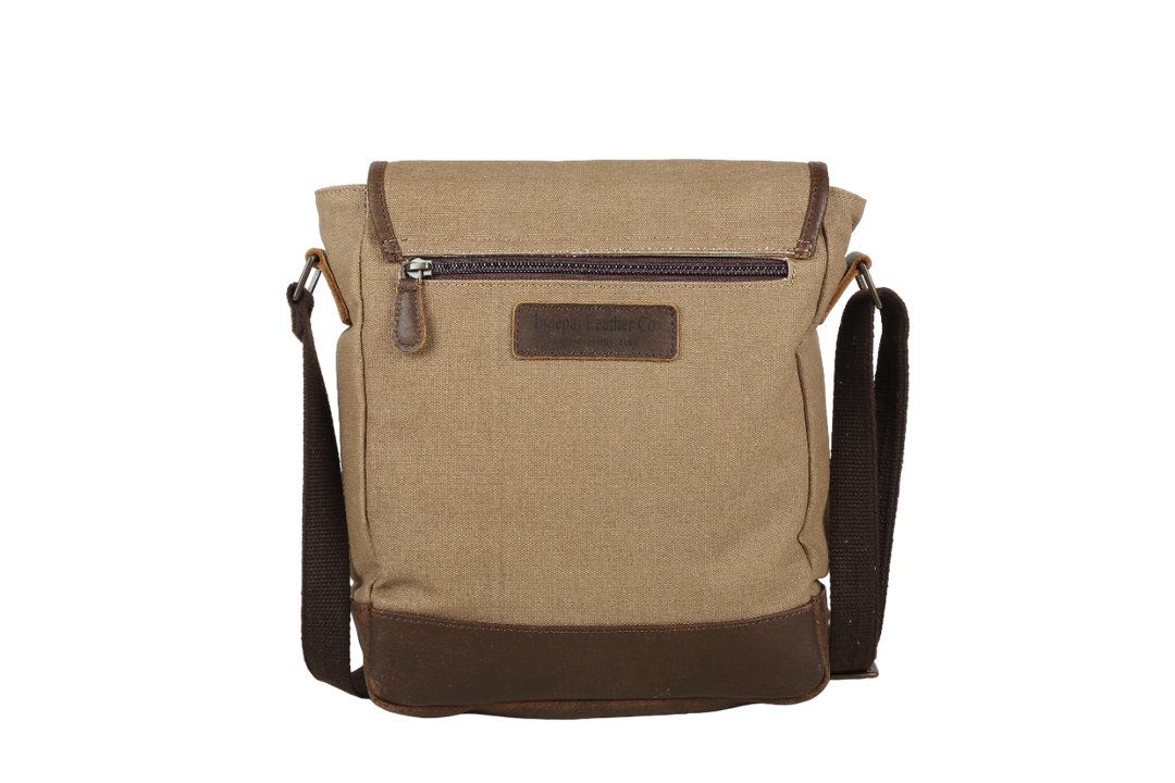 Declan Canvas leather messenger bags for men online