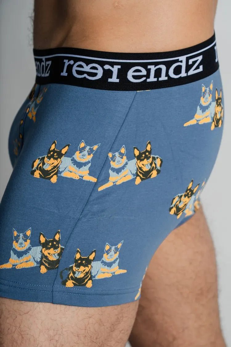 Doggo Design Trunk | Reer Endz | Closeup Side Socks n Jocks doggo-trunk indepal-leather.myshopify.com