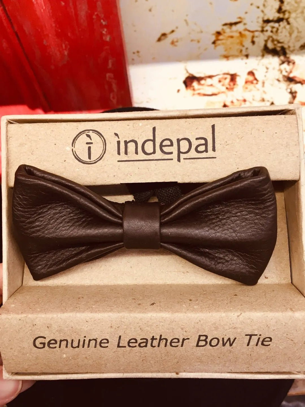Leather Bow Tie - Flannery