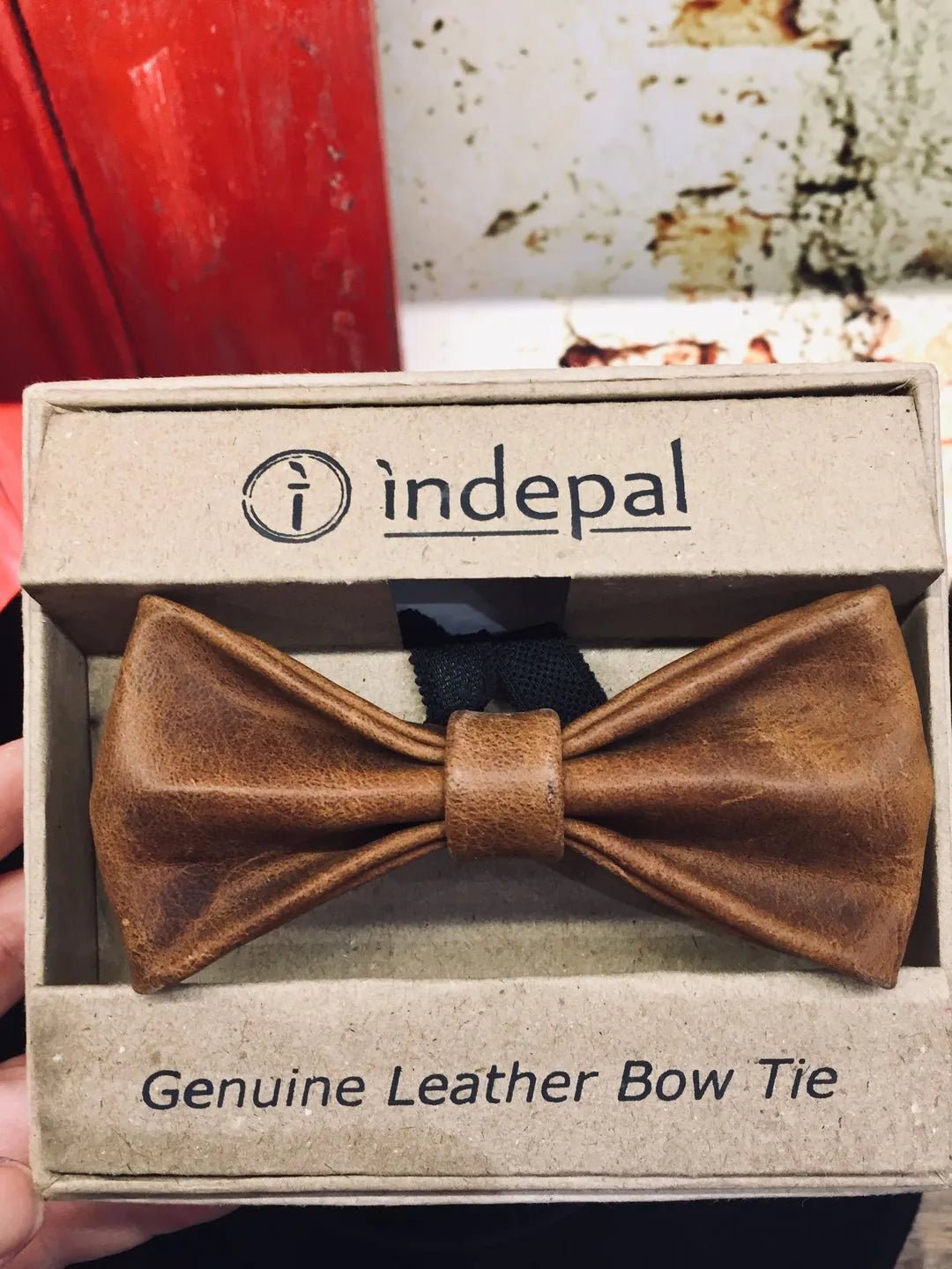 Leather Bow Tie - Flannery