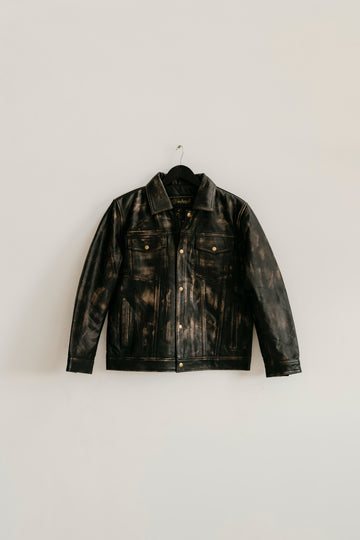 Hailwood Leather Jacket - Distressed Brown…