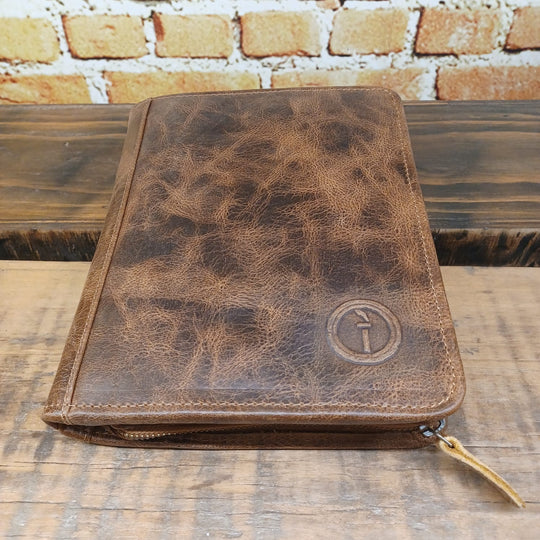 Leather Business Folder-Branson - A5