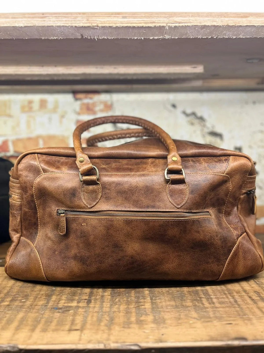 Classic Duffle mens leather travel bag australia Online